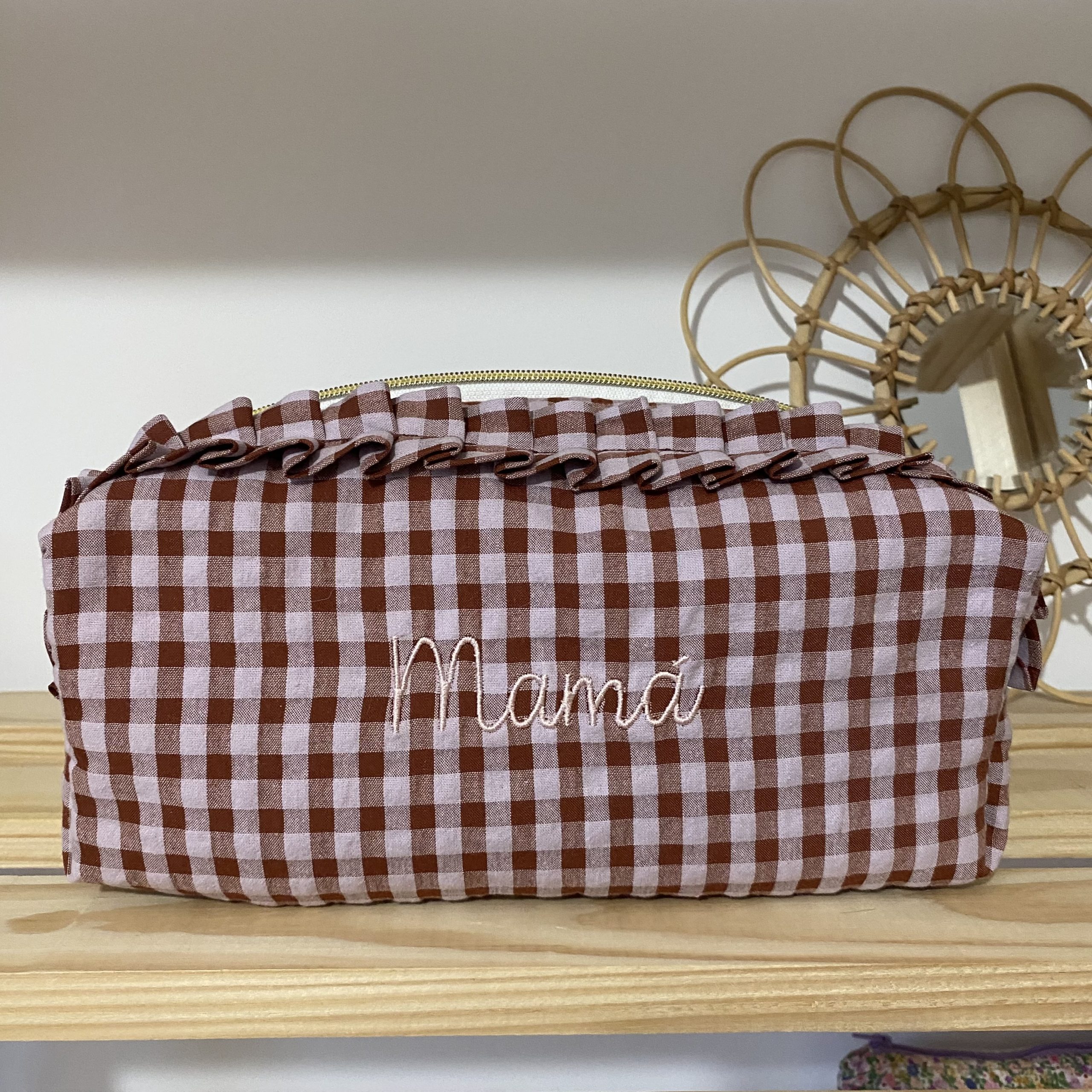 Neceser vichy Berenjena