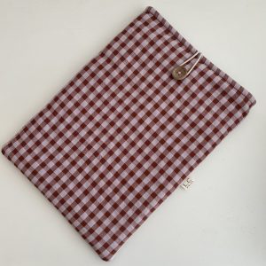 Funda libro vichy Berenjena