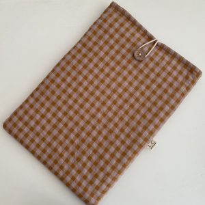 Funda libro vichy caramelo