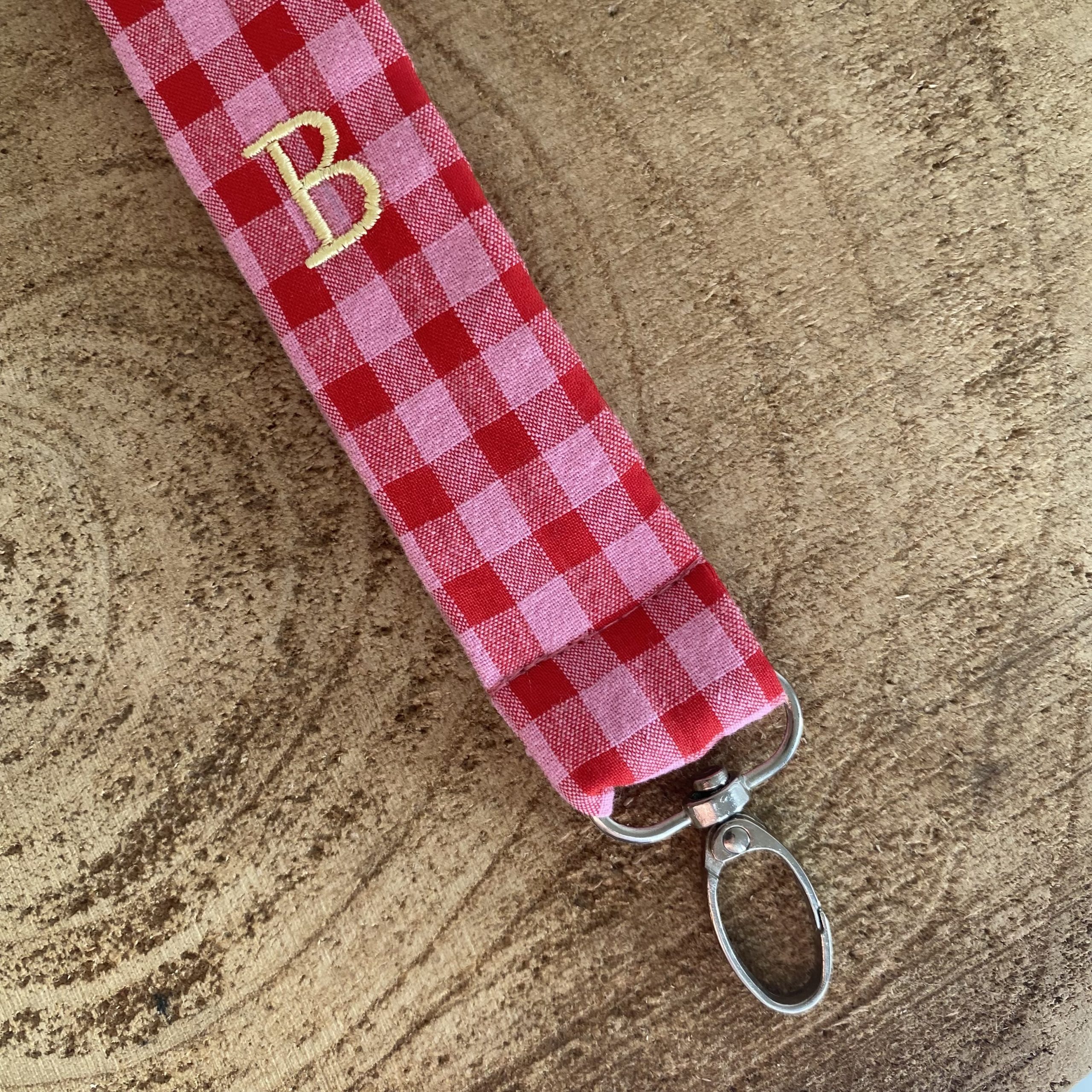 Llavero vichy Rosa y Rojo - Image 2