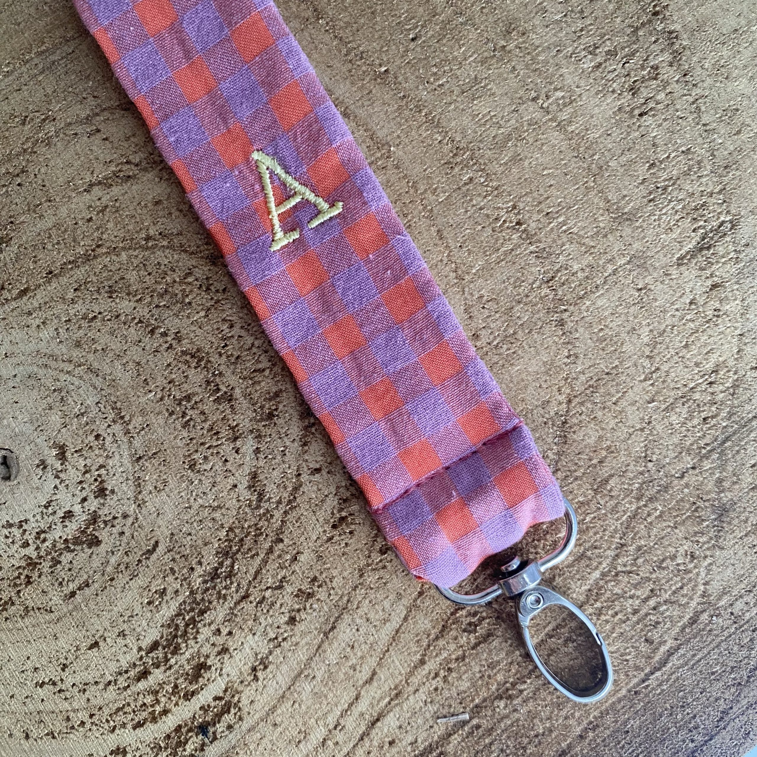 Llavero vichy Lila y Naranja - Image 2