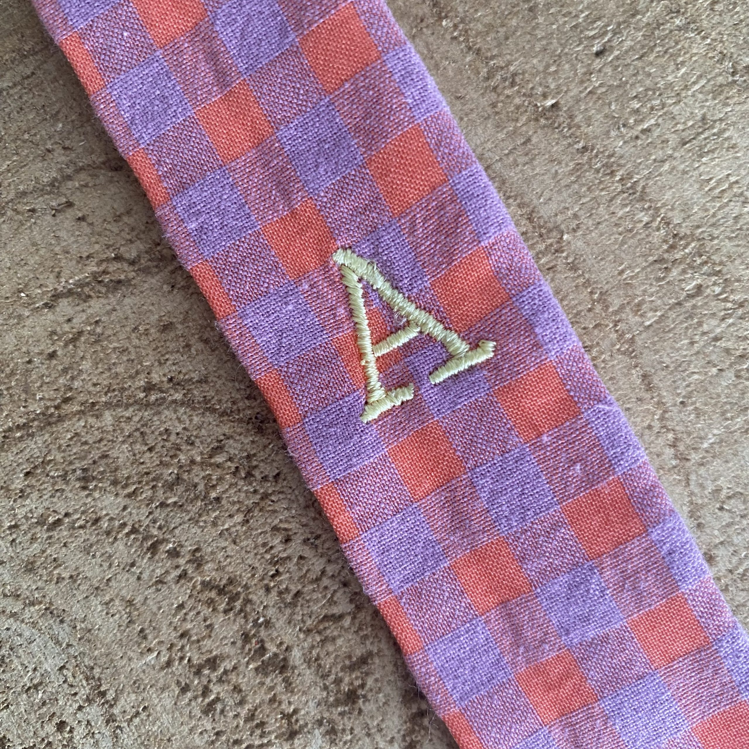 Llavero vichy Lila y Naranja - Image 3