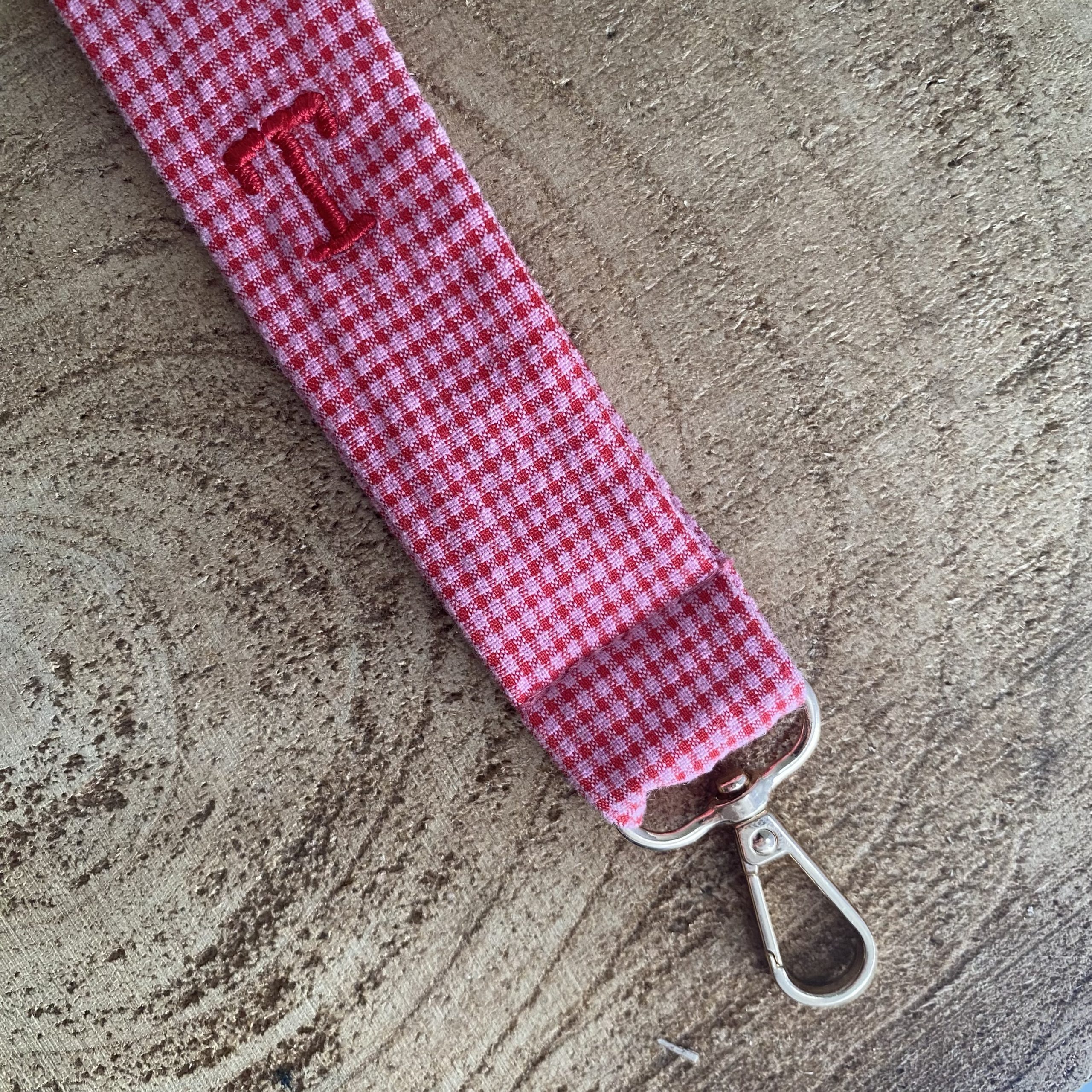 Llavero vichy Rosa y Rojo - Image 2